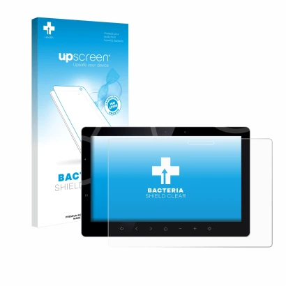 Front side of a product packaging with the brand logo upscreen. Next to it is the device Bewatec .Tablet SF 13" shown with the