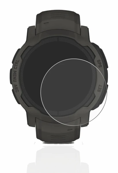 Image of the device Garmin Instinct 2 Solar with a wide variety of screen protectors.