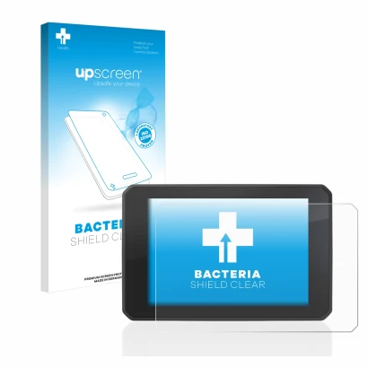 Front side of a product packaging with the brand logo upscreen. Next to it is the device FIT-EBIKE Display Comfort shown with 