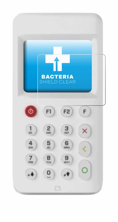 Image of the device myPOS Go 2 with a wide variety of screen protectors.