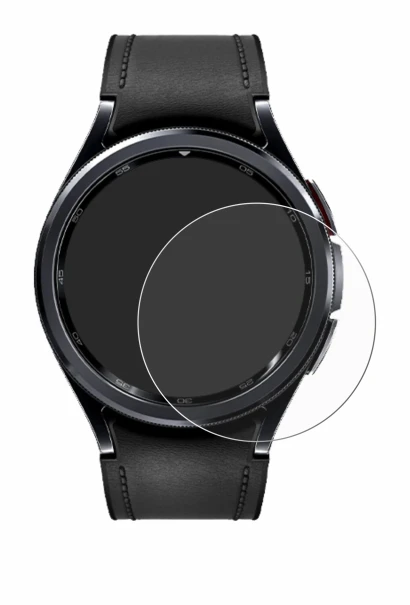 Image of the device Samsung Galaxy Watch 6 Classic (47 mm) with a wide variety of screen protectors.