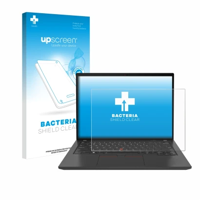 Front side of a product packaging with the brand logo upscreen. Next to it is the device Lenovo ThinkPad T16 Gen 3 shown with 