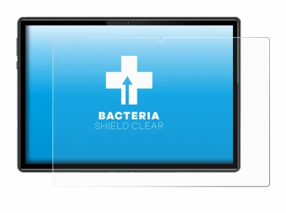 Image of the device Doogee U10 with a wide variety of screen protectors.