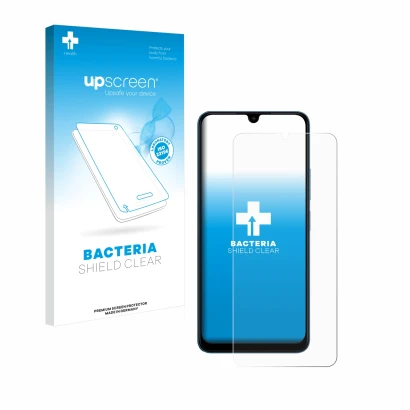Front side of a product packaging with the brand logo upscreen. Next to it is the device Xiaomi Redmi 13C 5G shown with the co