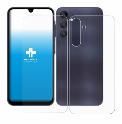 Image of the device Samsung Galaxy A25 5G (Front+Back) with a wide variety of screen protectors.