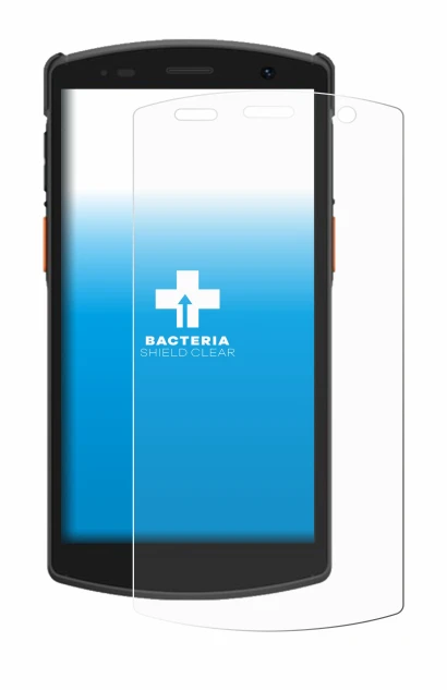 Image of the device Urovo CT58 with a wide variety of screen protectors.