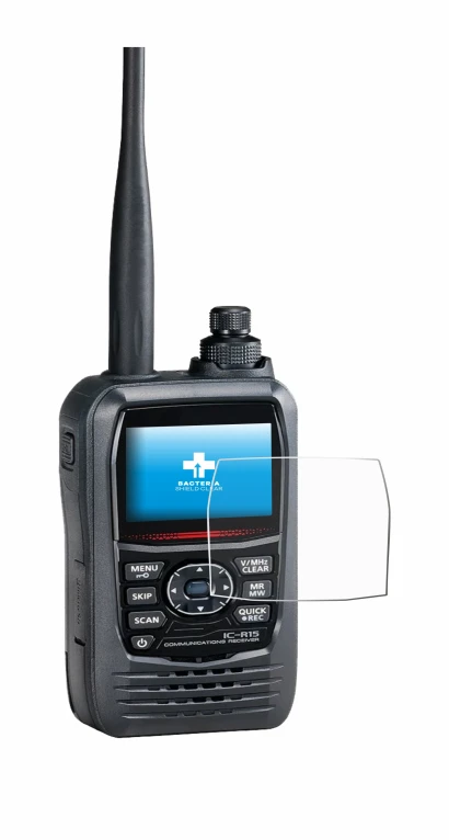 Image of the device Icom IC-R15 with a wide variety of screen protectors.