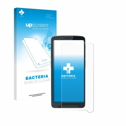Front side of a product packaging with the brand logo upscreen. Next to it is the device Unitech EA660 shown with the correspo