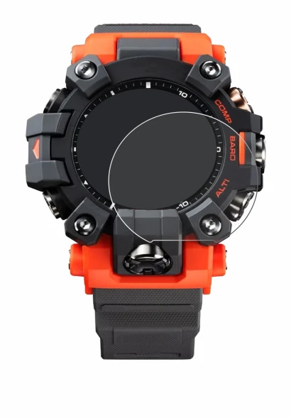 Image of the device Casio G-Shock GW-9500 with a wide variety of screen protectors.