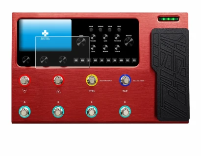 Image of the device Valeton GP-200R with a wide variety of screen protectors.