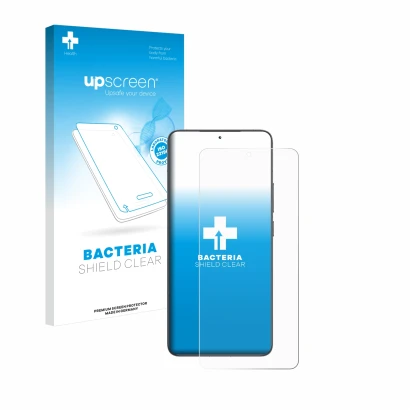 Front side of a product packaging with the brand logo upscreen. Next to it is the device Xiaomi Poco F6 Pro shown with the cor