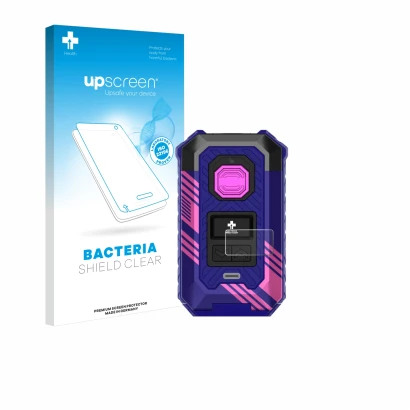 Front side of a product packaging with the brand logo upscreen. Next to it is the device Vaporesso Armour Max shown with the c