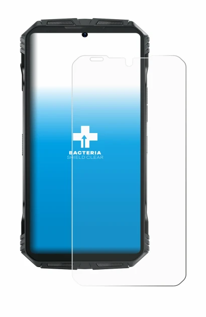 Image of the device Doogee S Punk with a wide variety of screen protectors.