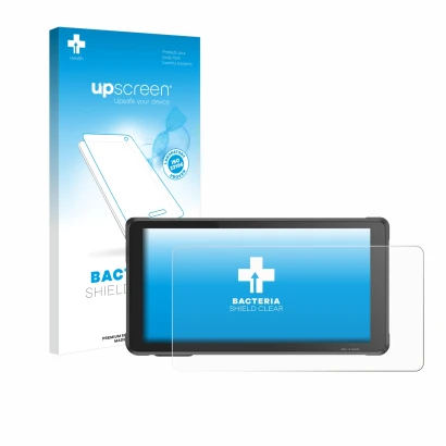 Front side of a product packaging with the brand logo upscreen. Next to it is the device Interphone RideSync Sync55 shown with