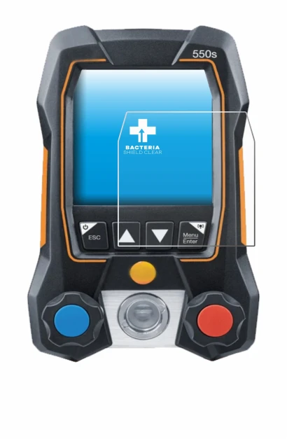 Image of the device Testo 550s with a wide variety of screen protectors.