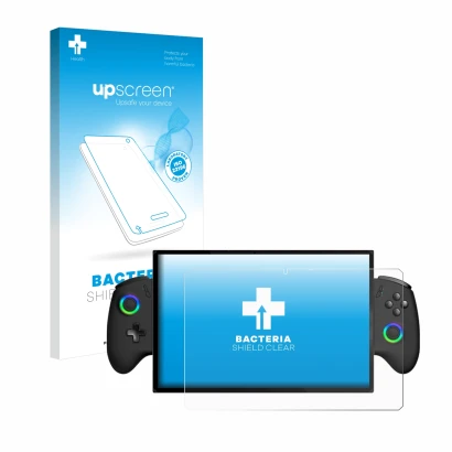 Front side of a product packaging with the brand logo upscreen. Next to it is the device OneXPlayer X1 shown with the correspo