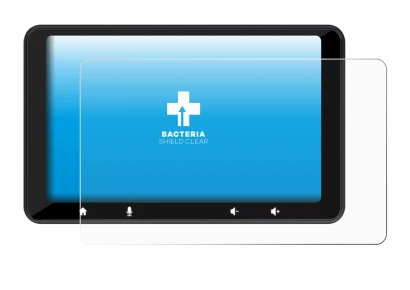 Image of the device Carpuride W708 Pro 7" with a wide variety of screen protectors.