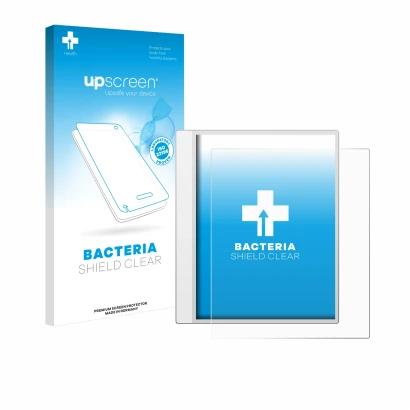 Front side of a product packaging with the brand logo upscreen. Next to it is the device Boox Note Max shown with the correspo