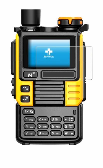 Image of the device Quansheng UV-K5 (99) with a wide variety of screen protectors.