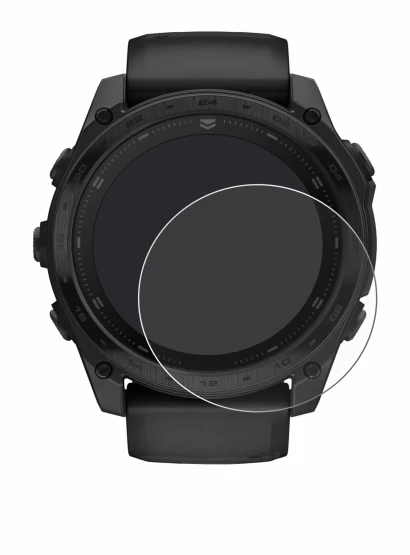 Image of the device Garmin Tactix 8 AMOLED (51 mm) with a wide variety of screen protectors.