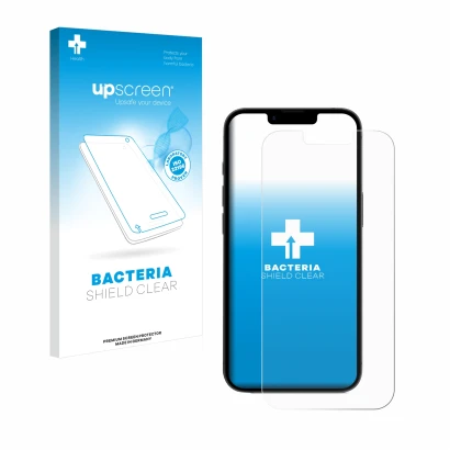 Front side of a product packaging with the brand logo upscreen. Next to it is the device Apple iPhone 16e shown with the corre