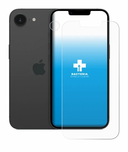 Image of the device Apple iPhone 16e (Front+Camera) with a wide variety of screen protectors.