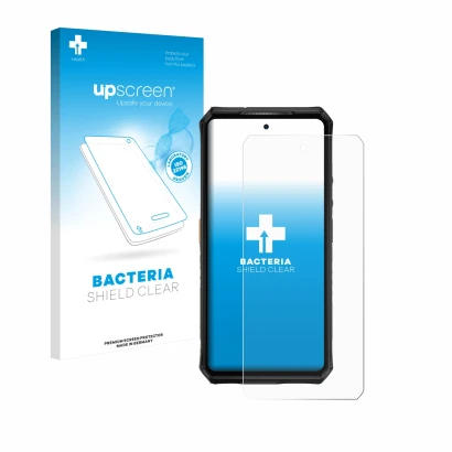Front side of a product packaging with the brand logo upscreen. Next to it is the device Ulefone Armor 28 Ultra Thermal shown 