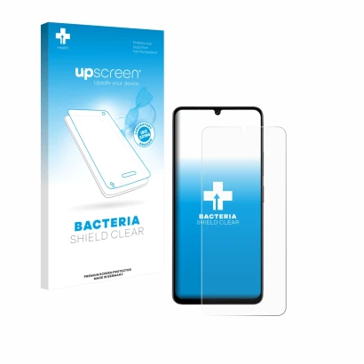Front side of a product packaging with the brand logo upscreen. Next to it is the device Doogee Note 59 Pro Plus shown with th