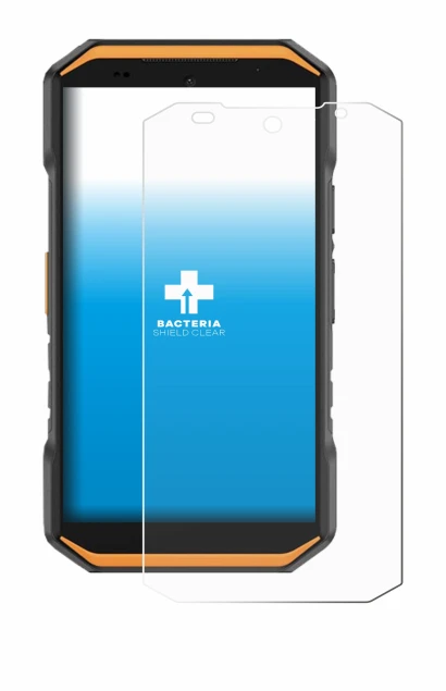 Image of the device Ulefone Armor X32 Pro with a wide variety of screen protectors.
