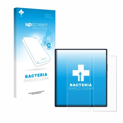 Front side of a product packaging with the brand logo upscreen. Next to it is the device Samsung Galaxy Z Fold 7 (Inner displa