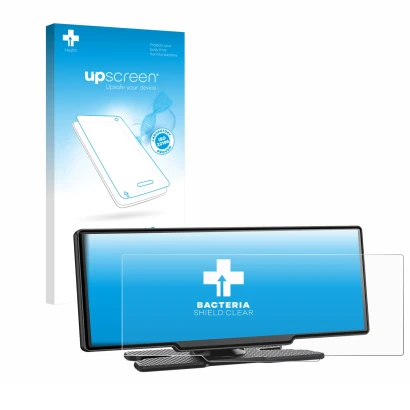 Front side of a product packaging with the brand logo upscreen. Next to it is the device Avylet RC11 8.1" shown with the corre