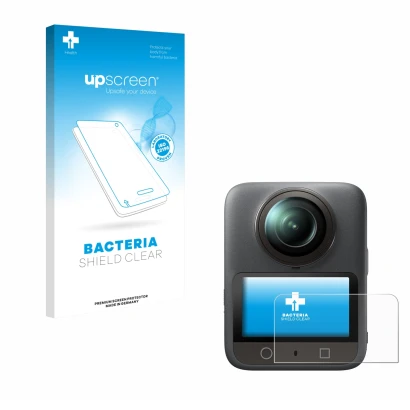 Front side of a product packaging with the brand logo upscreen. Next to it is the device DJI Osmo 360 shown with the correspon