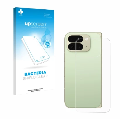 Front side of a product packaging with the brand logo upscreen. Next to it is the device Google Pixel 10 Pro Fold (Back) shown