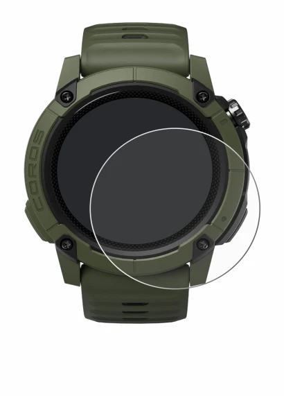 Image of the device Coros NOMAD with a wide variety of screen protectors.