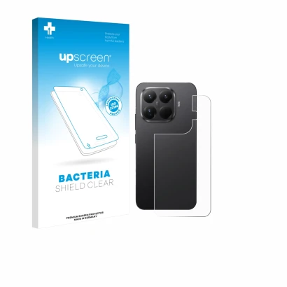 Front side of a product packaging with the brand logo upscreen. Next to it is the device Xiaomi 15T Pro (Back) shown with the 