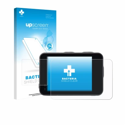 Front side of a product packaging with the brand logo upscreen. Next to it is the device Akaso Brave 7 shown with the correspo