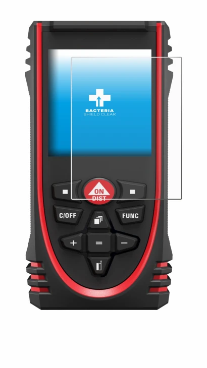 Image of the device Leica DISTO X3 with a wide variety of screen protectors.