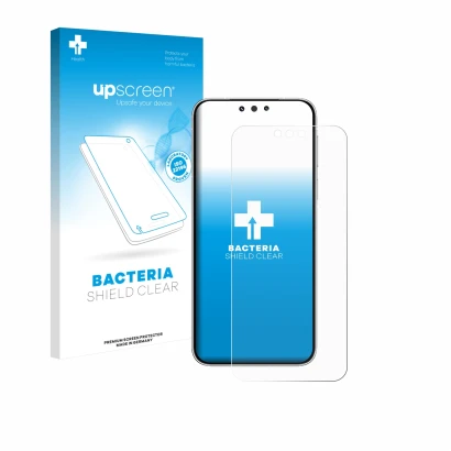 Front side of a product packaging with the brand logo upscreen. Next to it is the device Huawei Mate 80 Pro shown with the cor