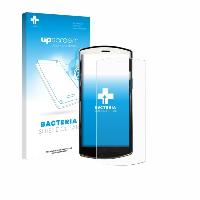 Front side of a product packaging with the brand logo upscreen. Next to it is the device Unitech EA510 shown with the correspo