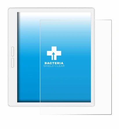 Image of the device Bigme B751C-S with a wide variety of screen protectors.