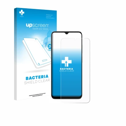 Front side of a product packaging with the brand logo upscreen. Next to it is the device Doogee Note 56X shown with the corres