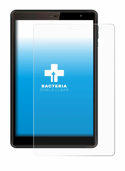 Image of the device Logicom Tab 80 8" with a wide variety of screen protectors.