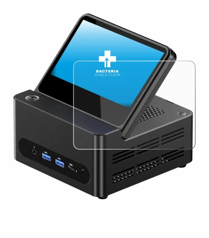 Image of the device AOOSTAR G-FLIP H255 with a wide variety of screen protectors.