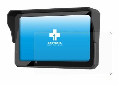 Image of the device Carpuride W602BS Pro with a wide variety of screen protectors.