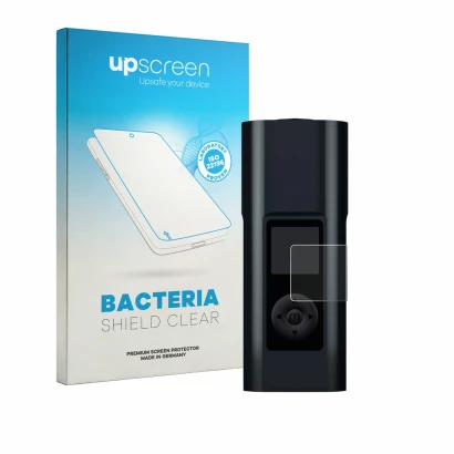 Front side of a product packaging with the brand logo upscreen. Next to it is the device Arizer Solo 3 V2 shown with the corre