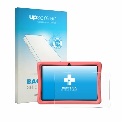 Front side of a product packaging with the brand logo upscreen. Next to it is the device Tabwee K10 shown with the correspondi