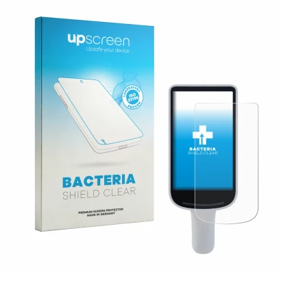 Front side of a product packaging with the brand logo upscreen. Next to it is the device Datalogic Joya Smart & Smart+ shown w