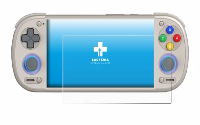 Image of the device Retroid Pocket 6 with a wide variety of screen protectors.
