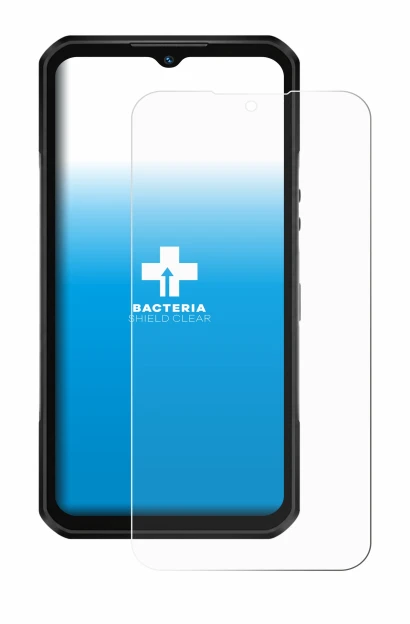 Image of the device Oukitel WP66 with a wide variety of screen protectors.