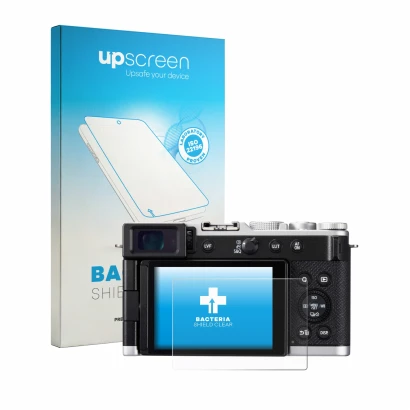 Front side of a product packaging with the brand logo upscreen. Next to it is the device Panasonic Lumix DC-L10 shown with the